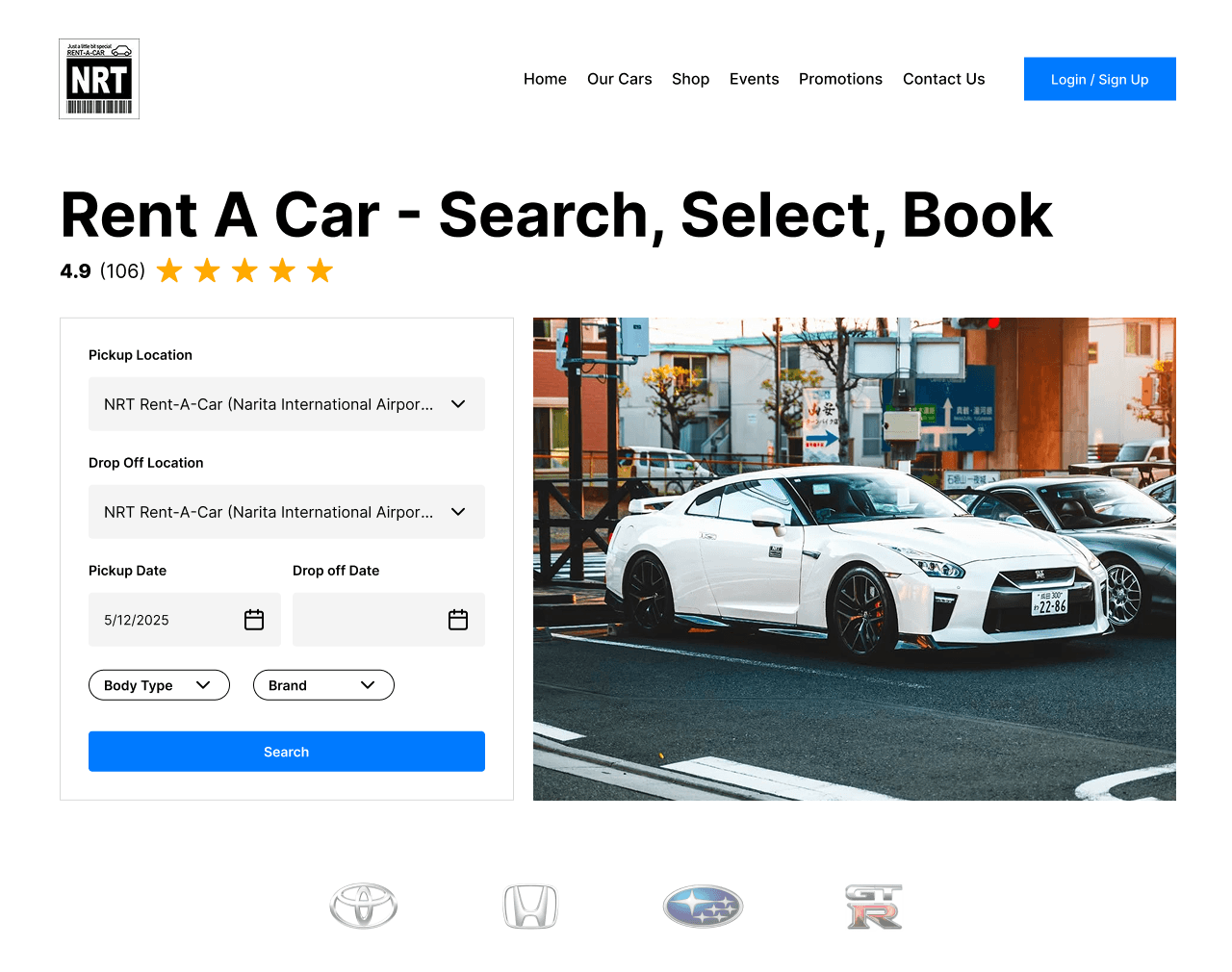 Japan Car Rental UX Redesign